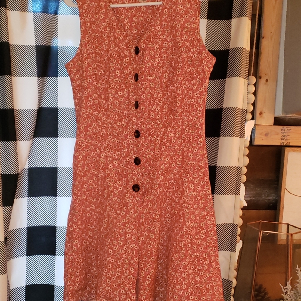 romper floral size small button closure
